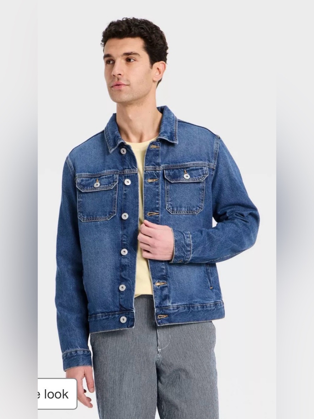 Goodfellow & Co Blue Denim Trucker Jacket size small